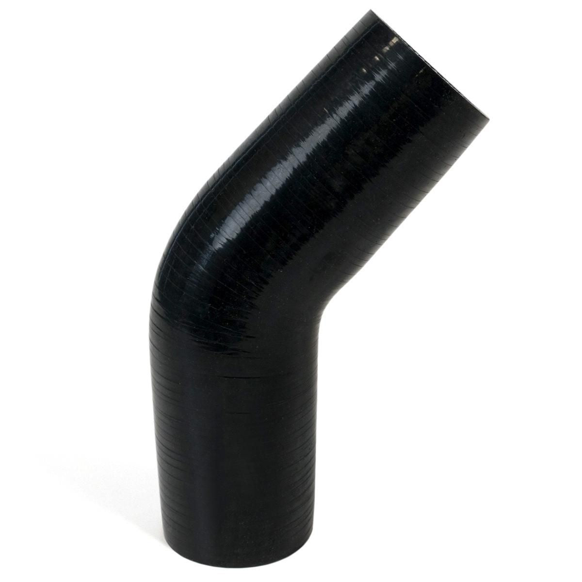 SAAS Silicone 45 Degree Hose 70 x 70mm Black SSH457070