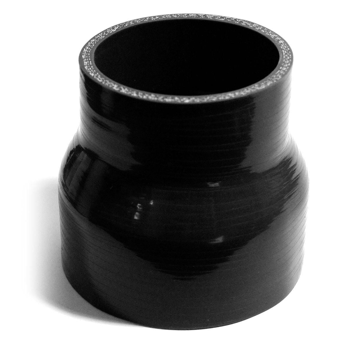 SAAS Silicone Straight Reducer 76 x 102 x 102mm Black SSH76102102