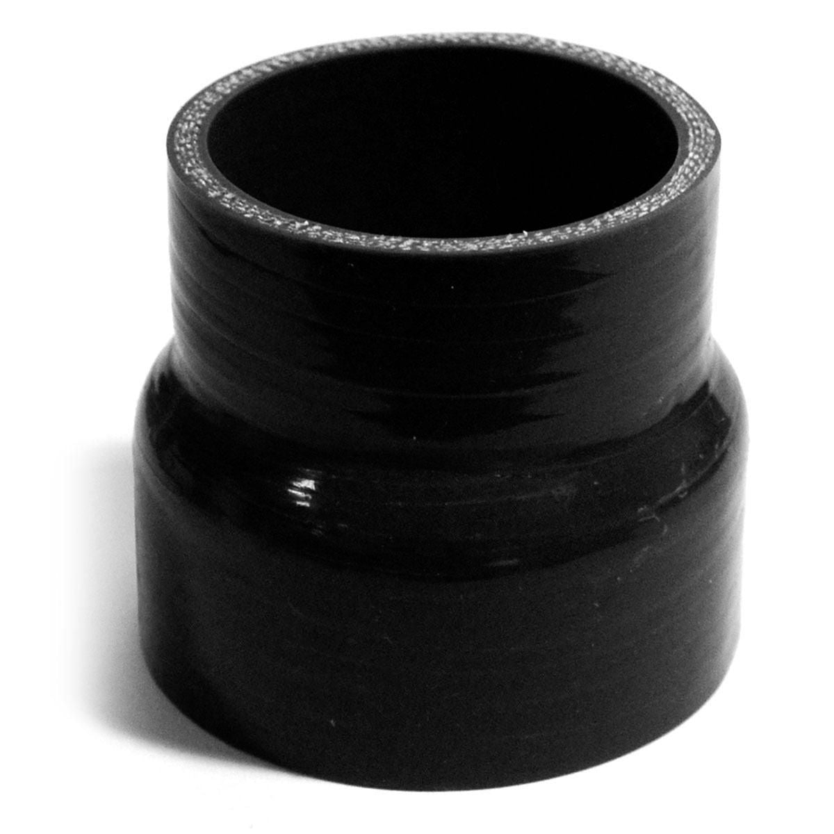 SAAS Silicone Straight Reducer 63 x 76 x 76mm Black SSH637676