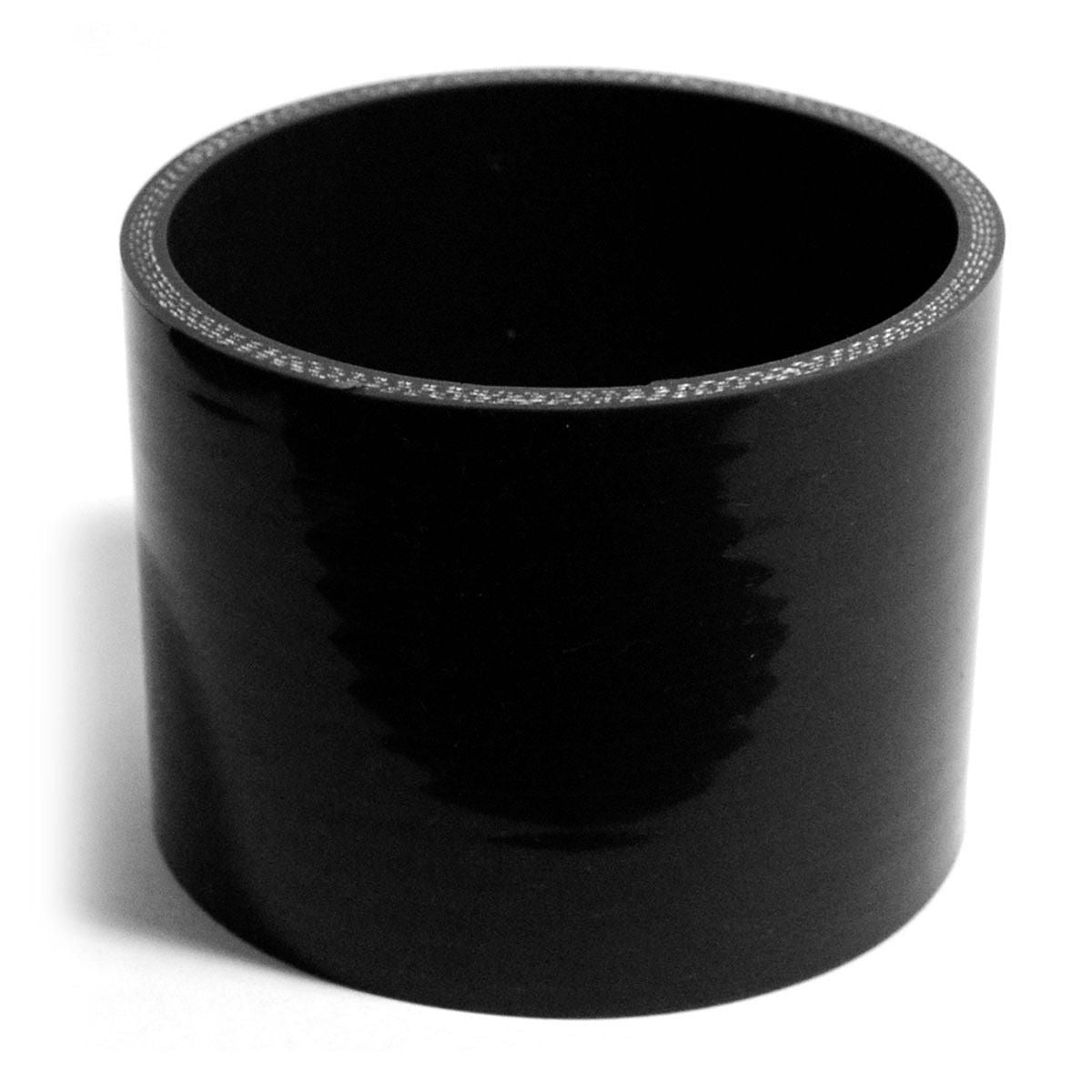 SAAS Silicone Straight Hose 82 x 82 x 76mm Black SSH828276