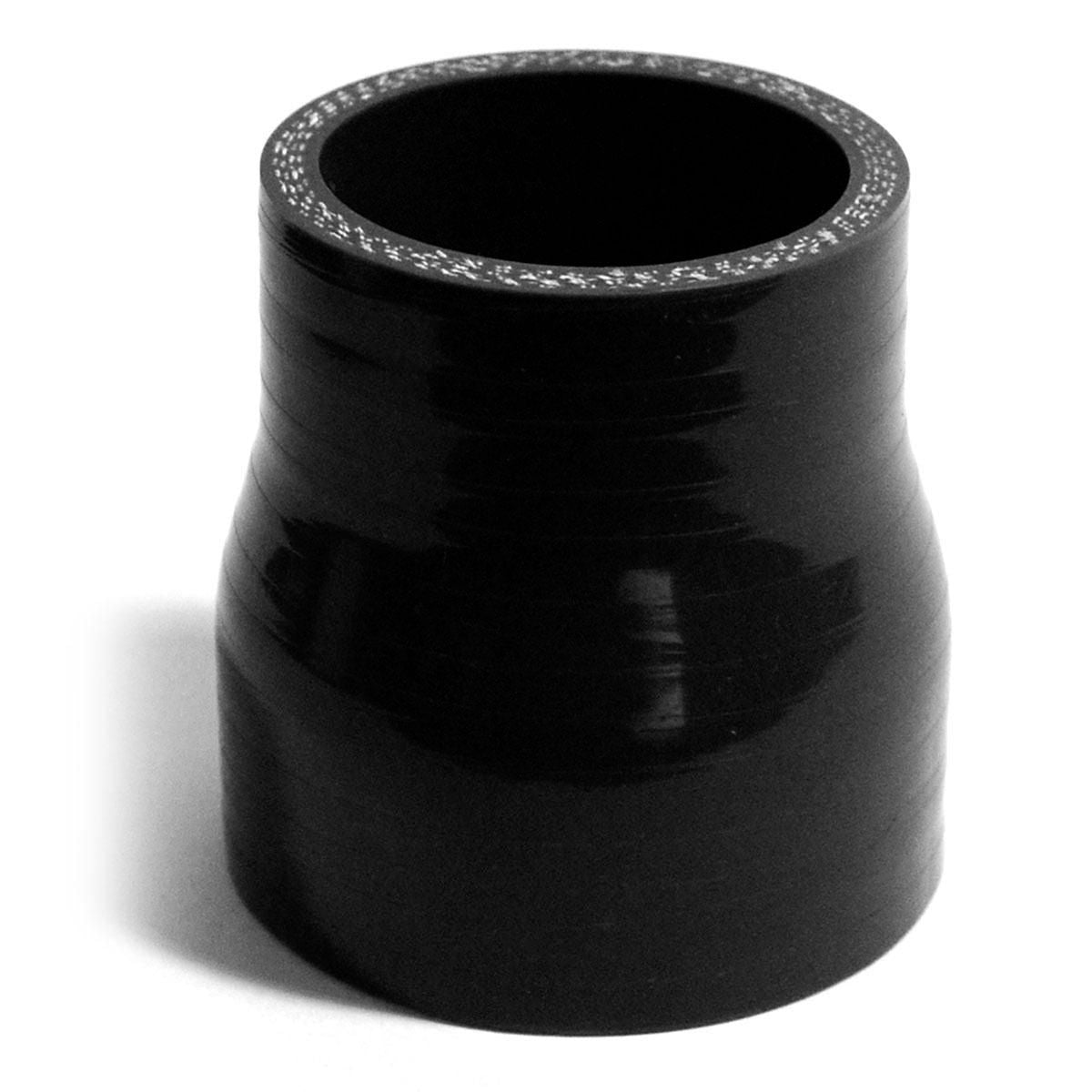SAAS Silicone Straight Reducer 51 x 57 x 76mm Black SSH515776