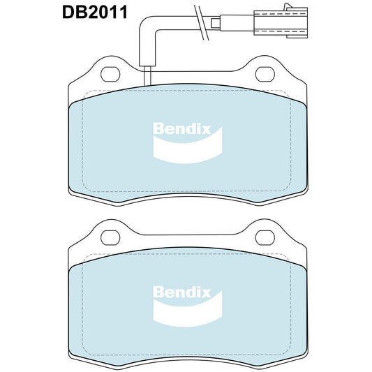 Bendix General CT Brake Pad Set Front DB2011 GCT