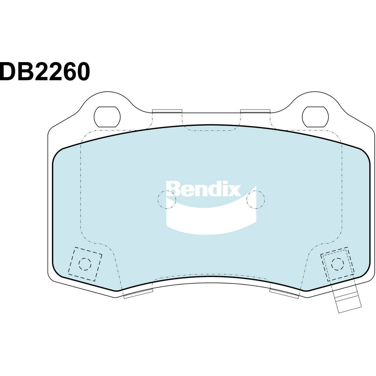 Bendix Heavy Duty Brake Pad Set Rear DB2260 HD