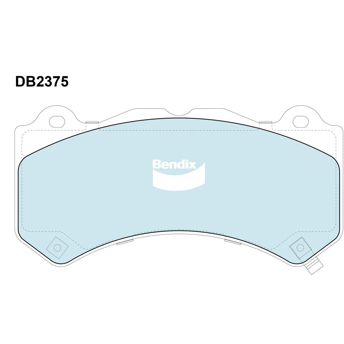Bendix 4x4 Brake Pad Set Front DB2375 -4WD