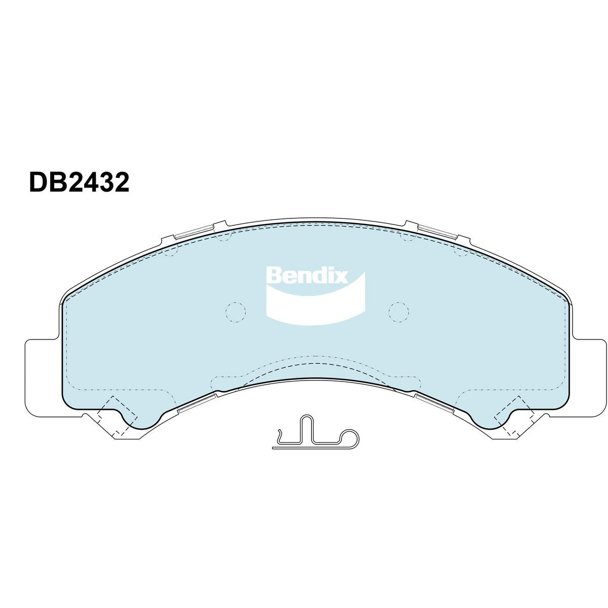 Bendix Heavy Duty Brake Pad Set Rear DB2432 HD