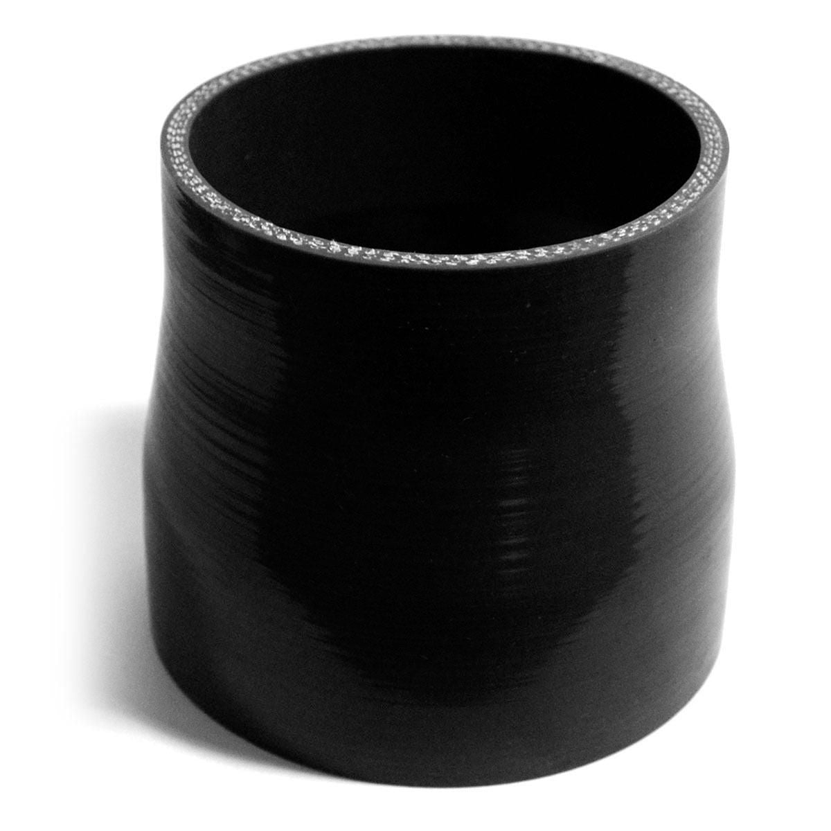 SAAS Silicone Straight Reducer 89 x 102 x 102mm Black SSH89102102