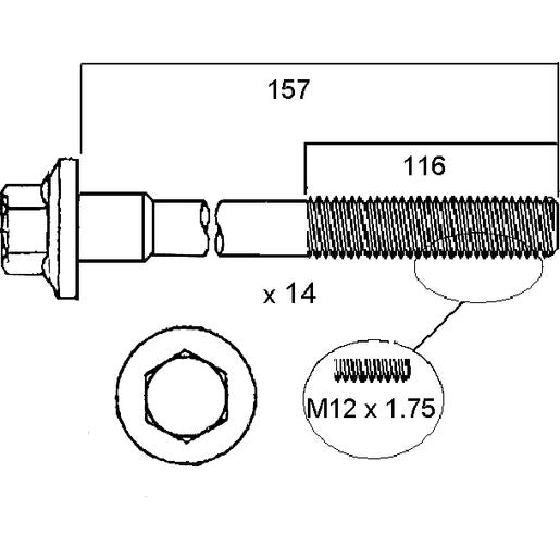 Permaseal Head Bolt Set HBS145