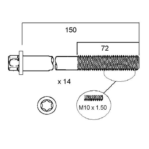 Permaseal Head Bolt Set HBS161