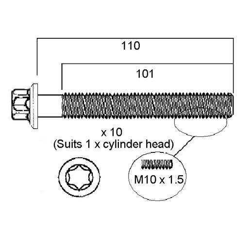 Permaseal Head Bolt Set HBS238H