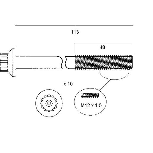 Permaseal Head Bolt Set HBS001