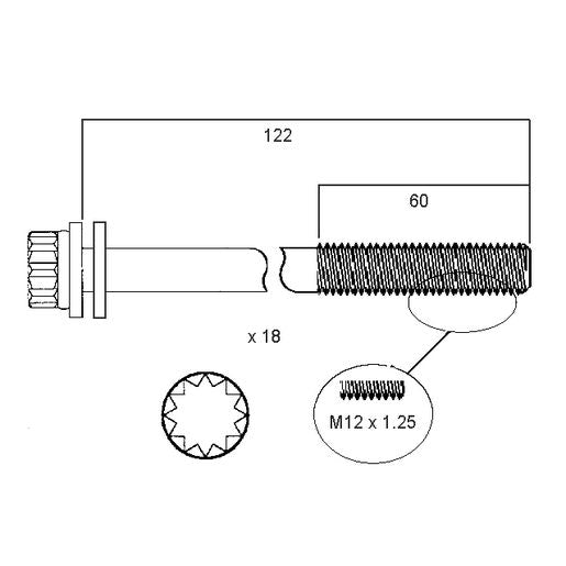 Permaseal Head Bolt Set HBS014