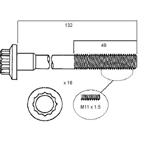 Permaseal Head Bolt Set HBS028