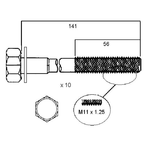 Permaseal Head Bolt Set HBS049