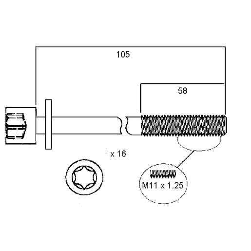 Permaseal Head Bolt Set HBS067
