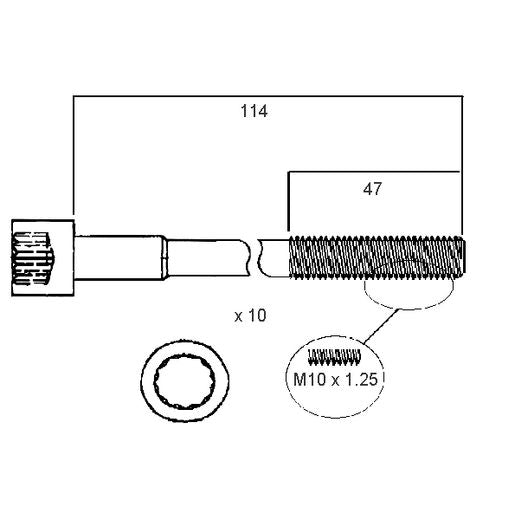 Permaseal Head Bolt Set HBS075