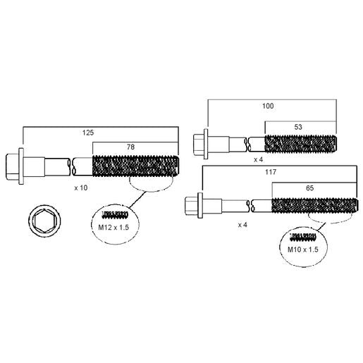 Permaseal Head Bolt Set HBS098