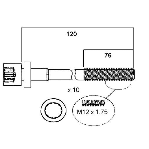 Permaseal Head Bolt Set HBS131
