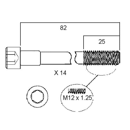 Permaseal Head Bolt Set HBS133