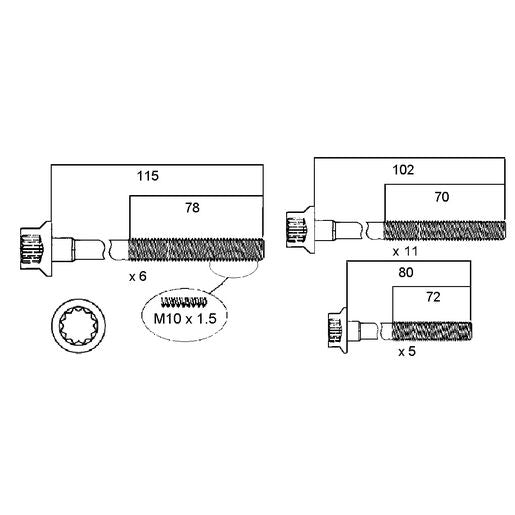 Permaseal Head Bolt Set HBS138
