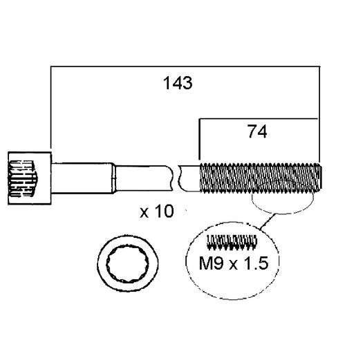 Permaseal Head Bolt Set HBS151