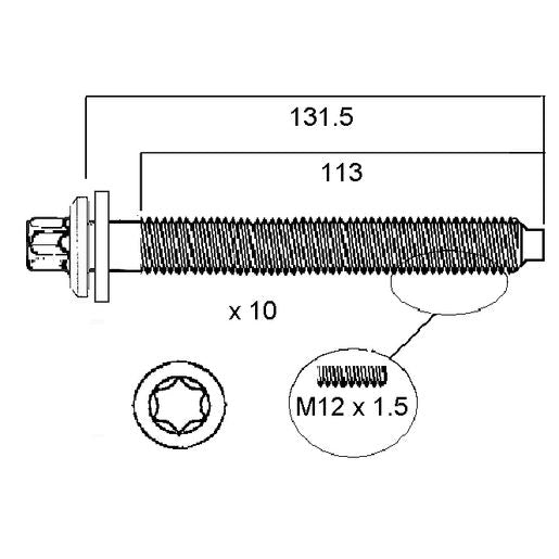 Permaseal Head Bolt Set HBS191