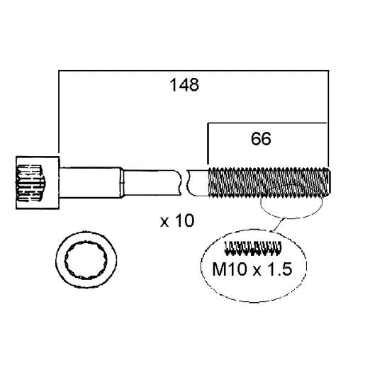 Permaseal Head Bolt Set HBS201