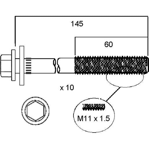 Permaseal Head Bolt Set HBS204
