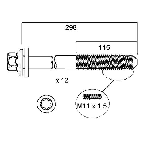 Permaseal Head Bolt Set HBS210
