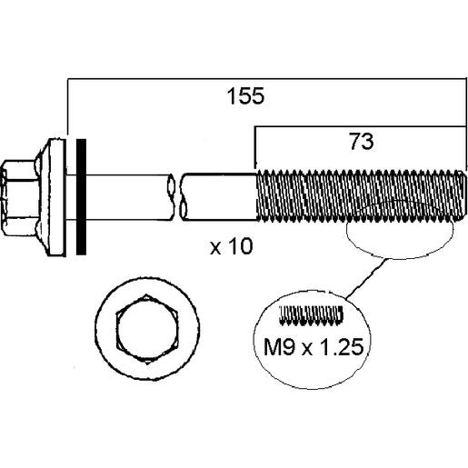 Permaseal Head Bolt Set HBS224