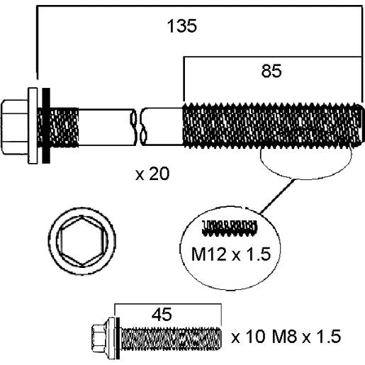 Permaseal Head Bolt Set HBS229
