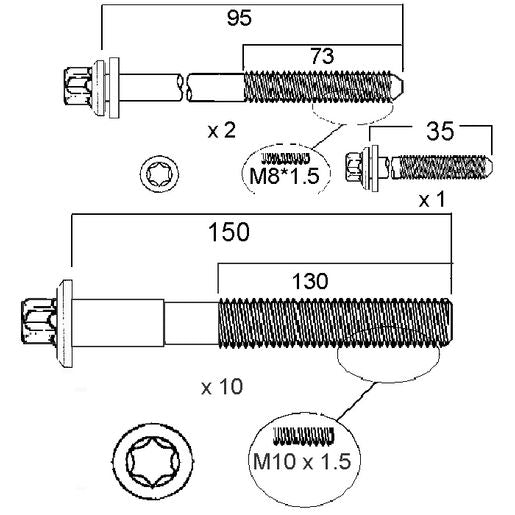 Permaseal Head Bolt Set HBS239