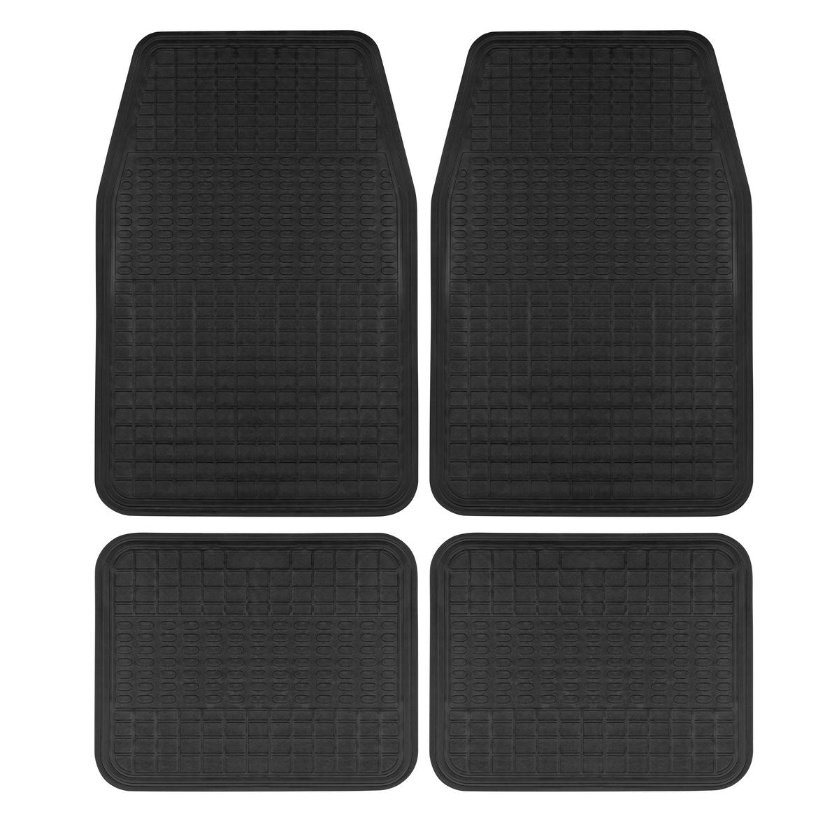 Gearup Floor Mat Set PVC Black 4 Piece GUCM4PCBPVCBLK