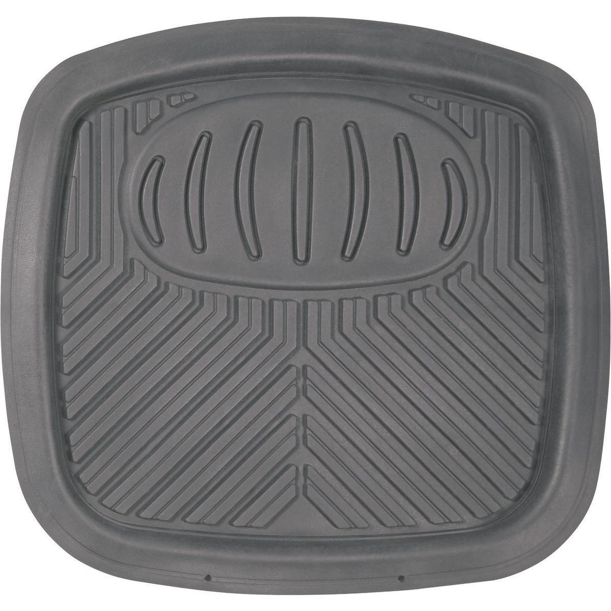 Maxitrac Grey Rubber Shallow Dish Floor Mat Set MTCM4PCSDGRY