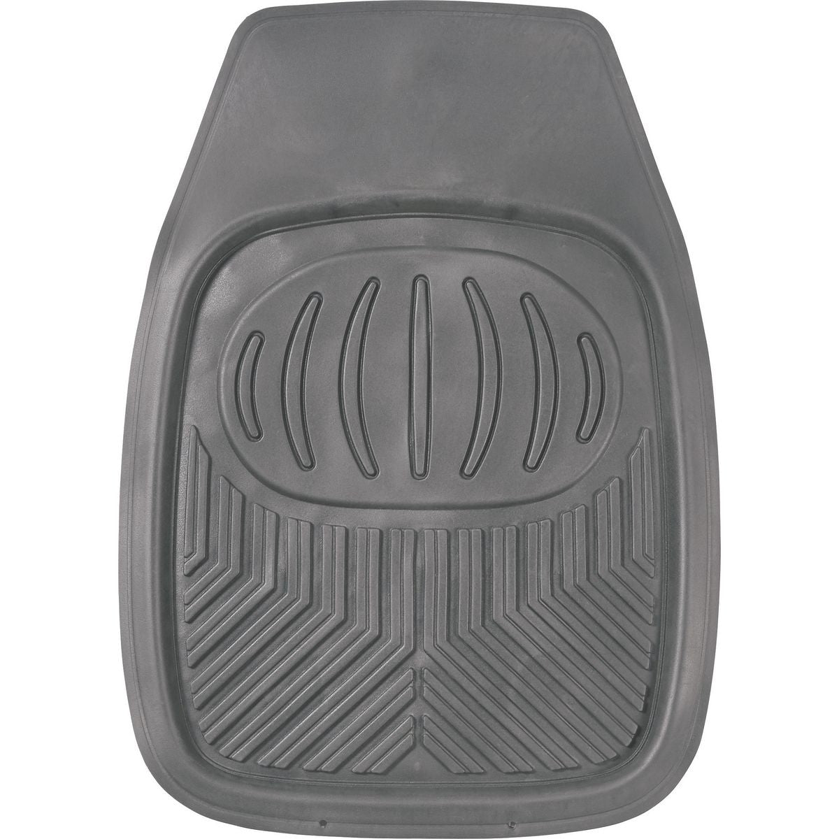 Maxitrac Grey Rubber Shallow Dish Floor Mat Set MTCM4PCSDGRY