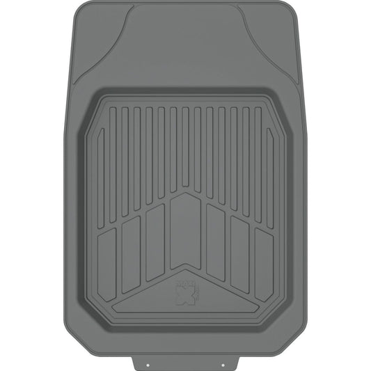 Maxi Trac 4x4 Grey Rubber Deep Dish Car Front Floor Mats Pair