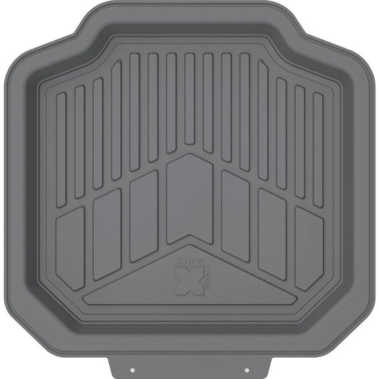 Maxi Trac 4x4 Grey Rubber Deep Dish Car Rear Floor Mats Pair