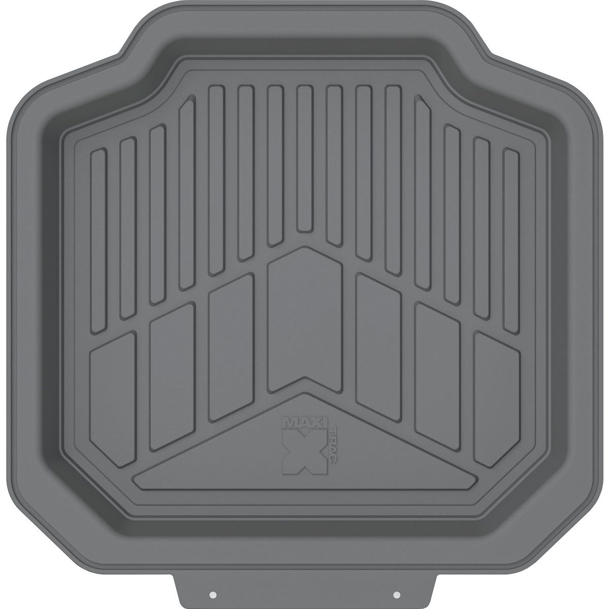 Maxi Trac 4x4 Grey Rubber Deep Dish Car Rear Floor Mats Pair