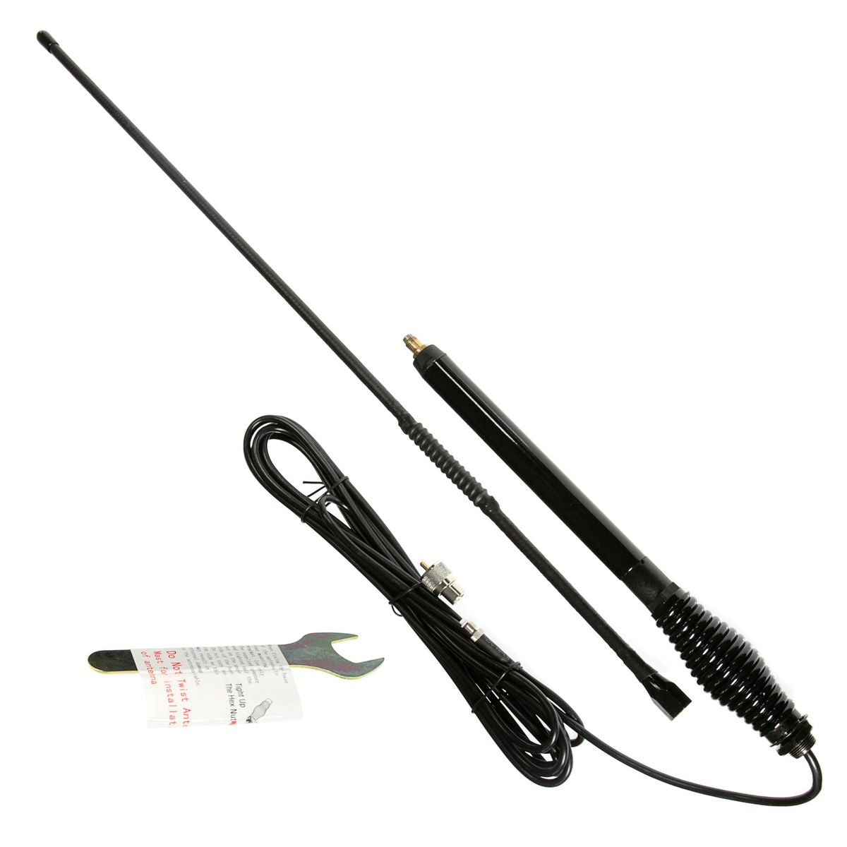 Maxi Trac 4x4 Fibreglass Elevated Feed UHF CB Antenna 6.0dB Kit 65cm MTAEF60