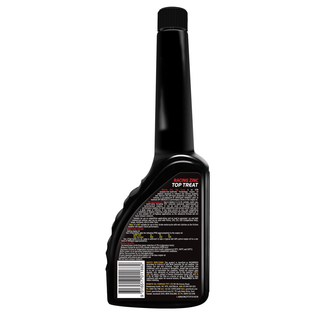 Penrite Racing Zinc Top Treat 375ml ADRACINGZTT375