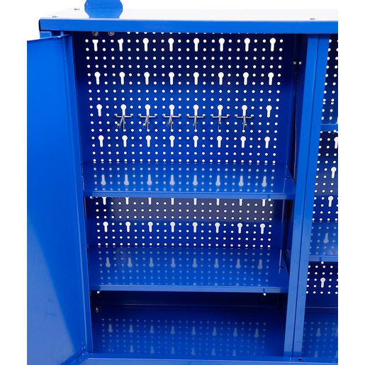 Trade Quip Steel Wall Mounted 3 Door Tool Cabinet 1011T