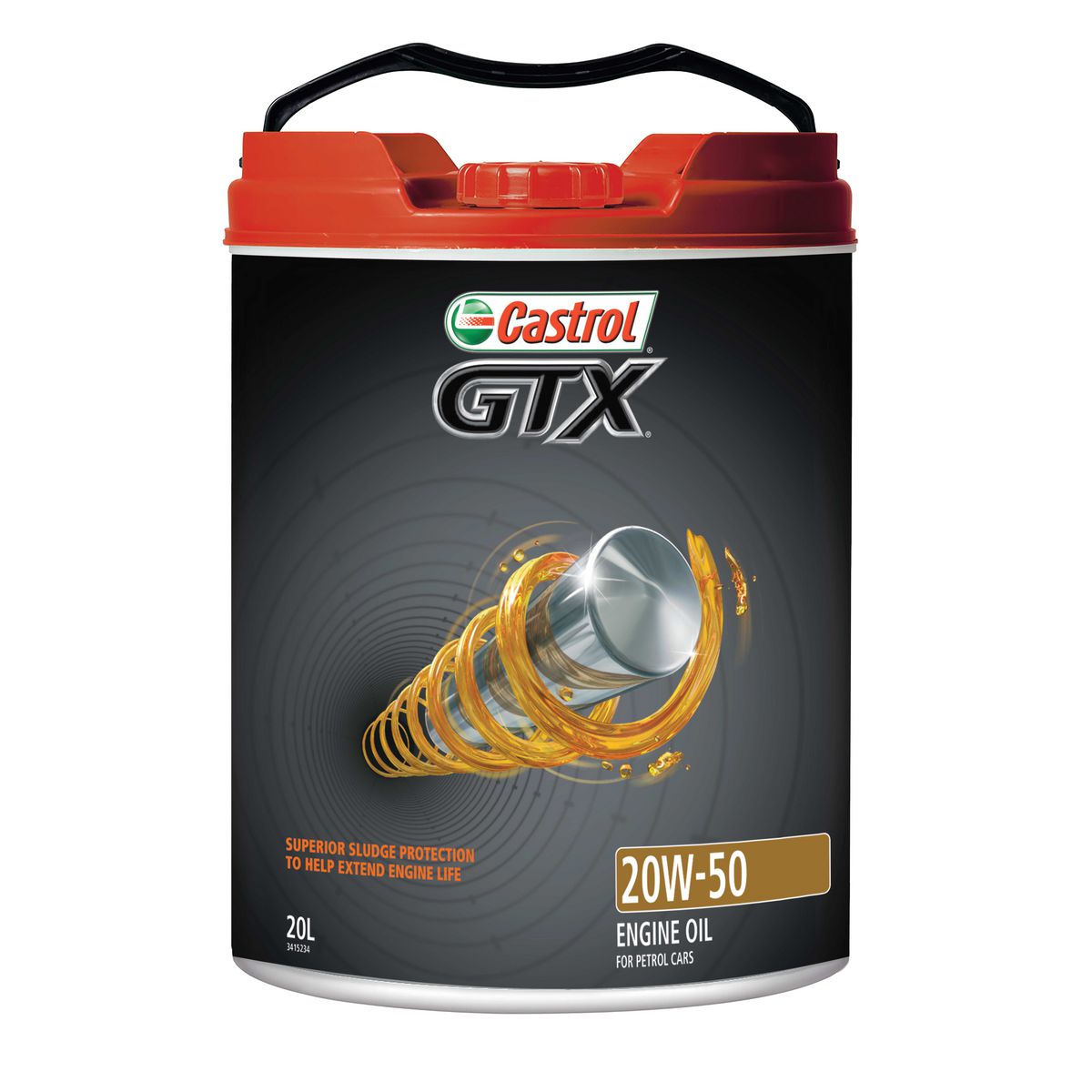 Castrol GTX 20W-50 Semi Synthetic Engine Oil 20L 3415234