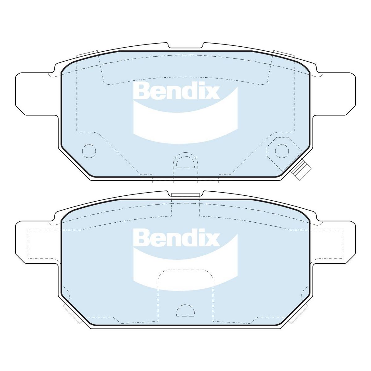 Bendix 4x4 Brake Pad Set Rear DB2364 -4WD