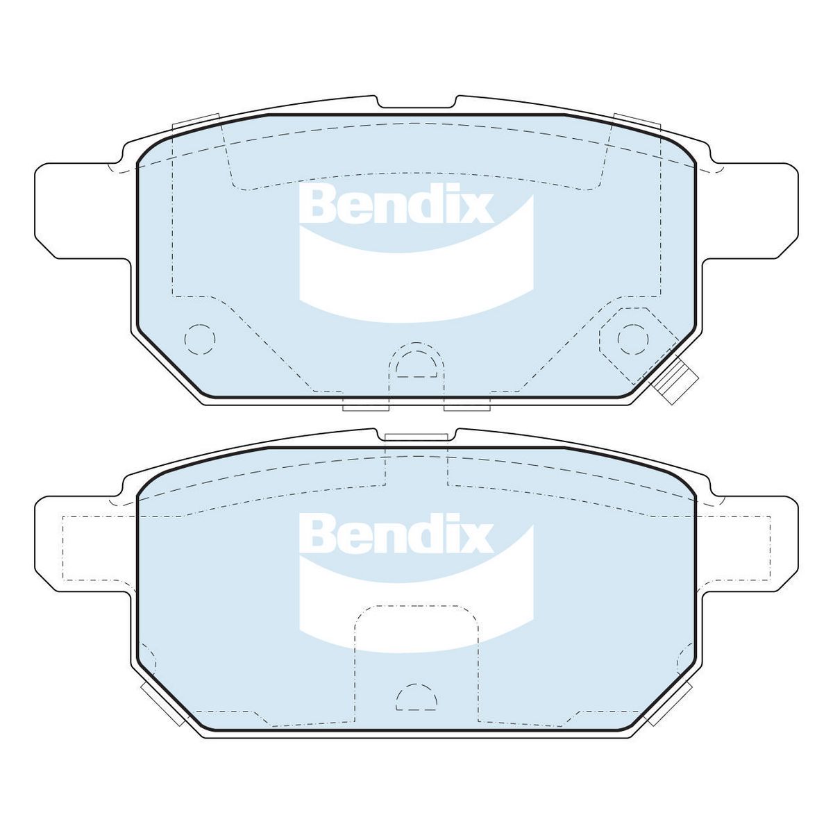 Bendix 4x4 Brake Pad Set Rear DB2364 -4WD