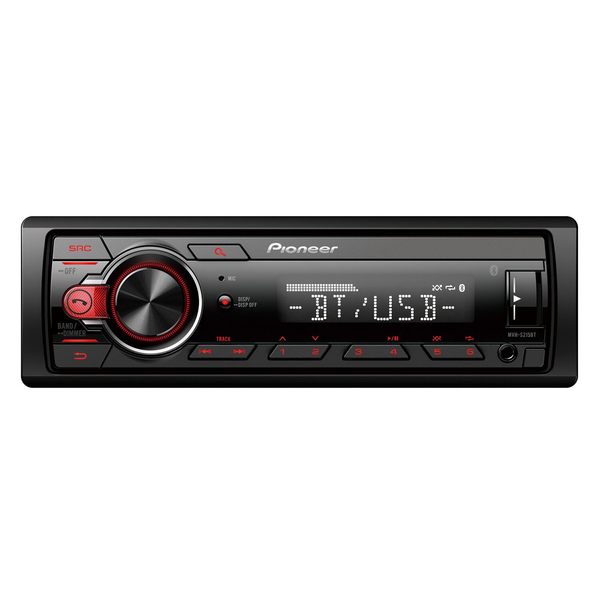 Pioneer MVH-S215BT AM/FM/USB/AUX/Bluetooth Receiver Car Stereo