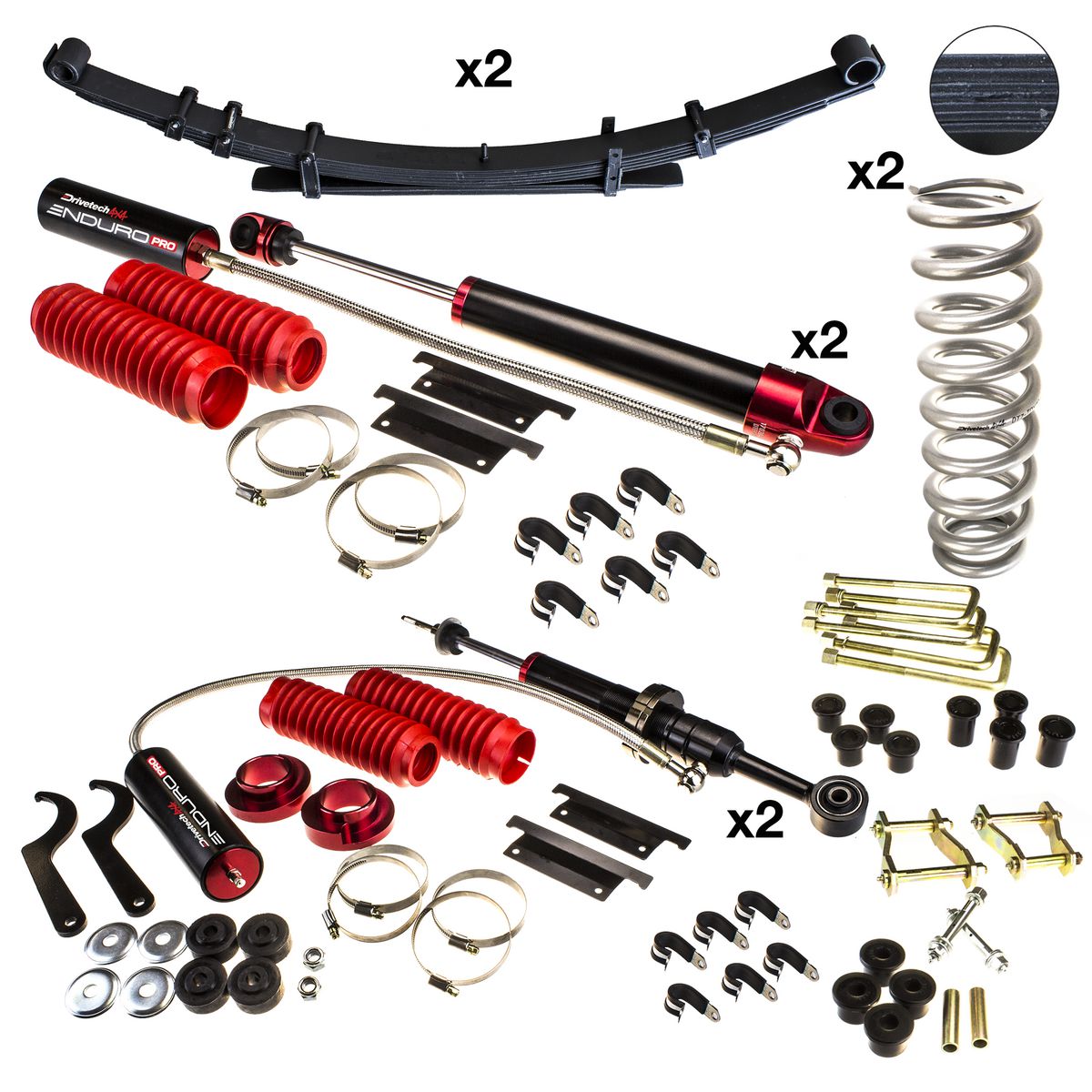 Drivetech 4X4 Enduro Pro Suspension Lift Kit 40mm Est Lift DTSK-TOY03JR