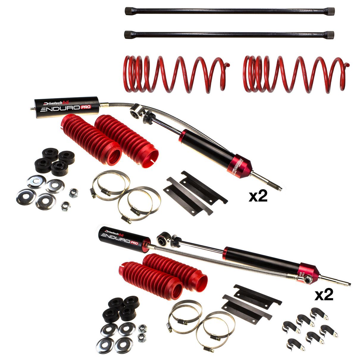 Drivetech 4X4 Enduro Pro Suspension Lift Kit 40mm Est Lift DTSK-TOY12JR
