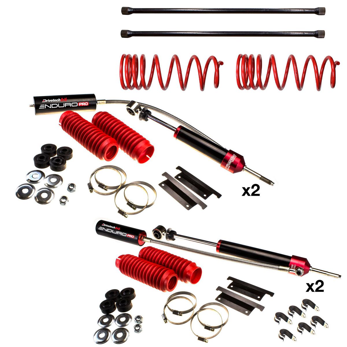 Drivetech 4X4 Enduro Pro Suspension Lift Kit 40mm Est Lift DTSK-TOY12JR