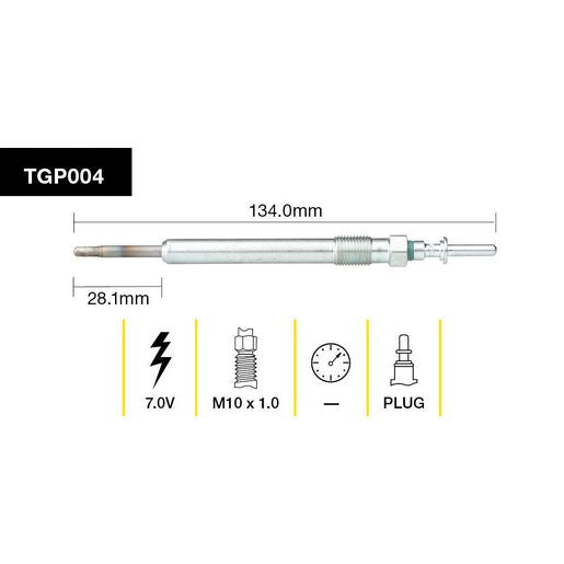 Tridon Glow Plug TGP004
