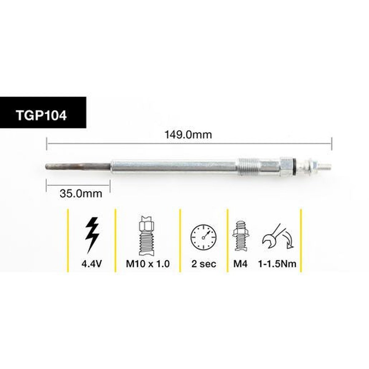 Tridon Glow Plug TGP104