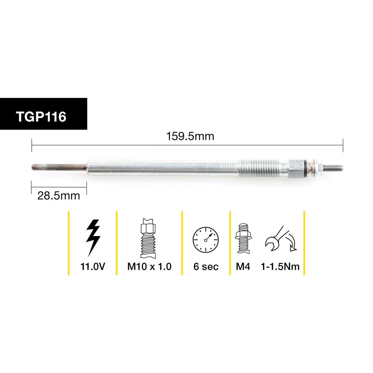 Tridon Glow Plug TGP116